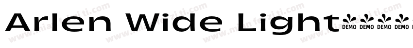 Arlen Wide Light字体转换